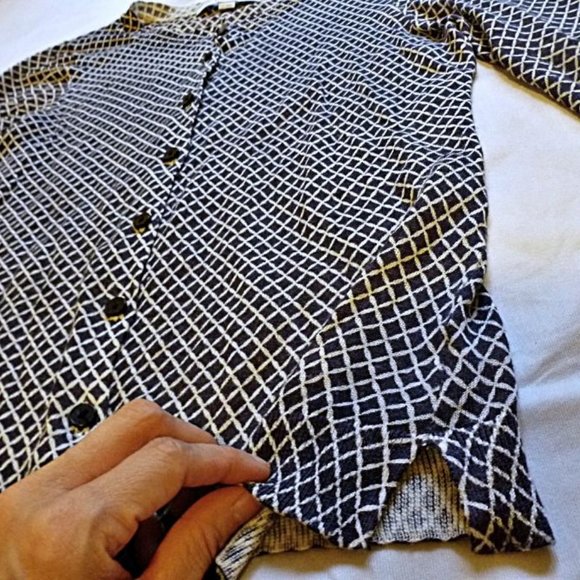 LOFT Ultra Lightweight Cardigan in Geometric Print - Picture 4 of 7